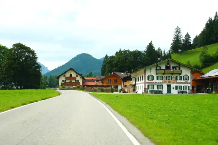 The Jachenau, a long-drawn landscape on the edge of the Bavarian Alps