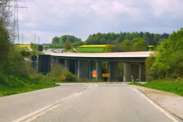 Brücke der B 50 bei Simmern im Hunsrück