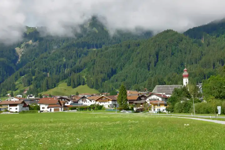 Wängle bei Reutte im Inntal in Österreich