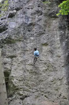 Climbing man