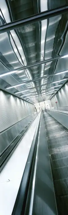 Escalator, subway, Germany