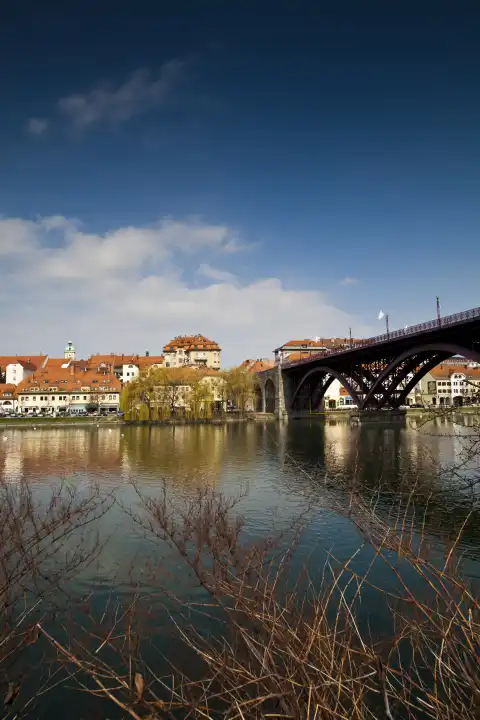 district Lent on the riverside of the Drau, Maribor, Slovenia, Europe