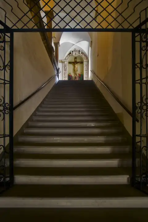 side altar in the staircase church in Graz, Styria, Austria, Europe