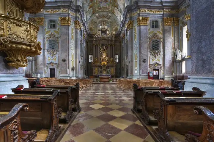 Altar in der Basilika am Sonntagsberg, Mostviertel, Niederöstereich, Österreich, Europa