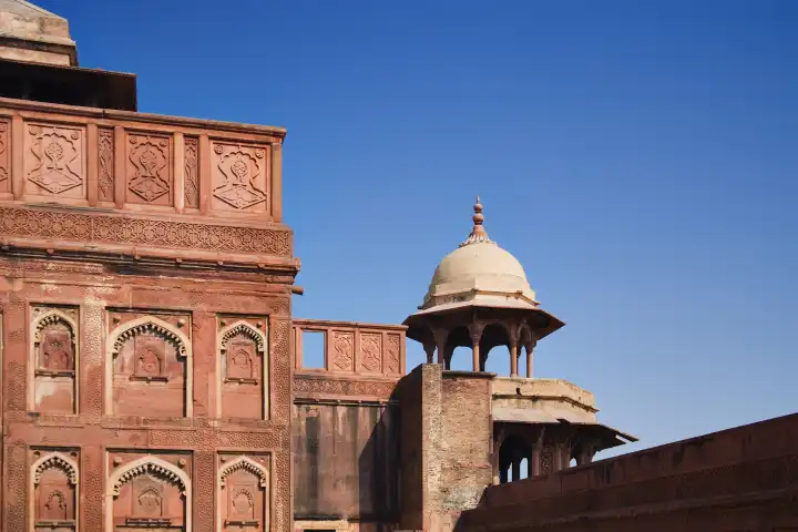 Red Fort in Agra, Nort India, India, Asia