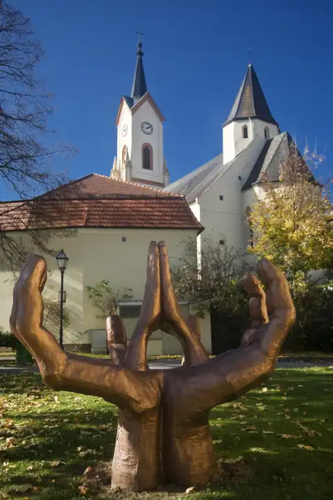parish church in Zwettl, Waldviertel Region, Lower Austria, autria, Europe