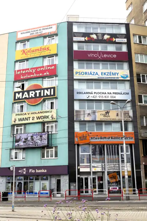 Werbung in Bratislava, Slowakei