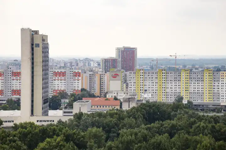 Blick über die Stadt Bratislava, Slowakei
