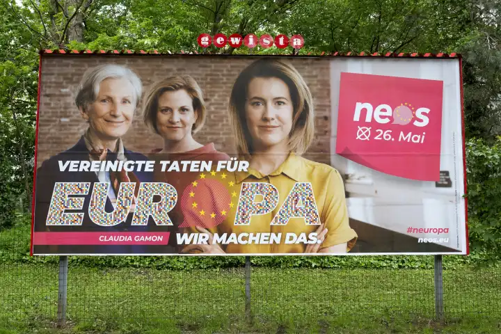 Europawahlen 2019, NEOS Plakat, Österreich