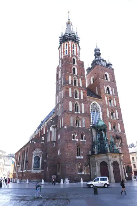 Cathedral, St  Mary's Basilica, Krakow, Poland