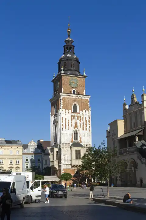 old town hall tower, Krakow, Poland