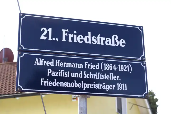 Friedstraße  im 21  Wiener Bezirk  Wien  Österreich