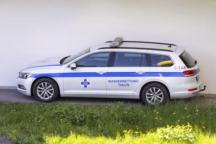 Fahrzeug der Wasserrettung Tulln NÖ  Österreich