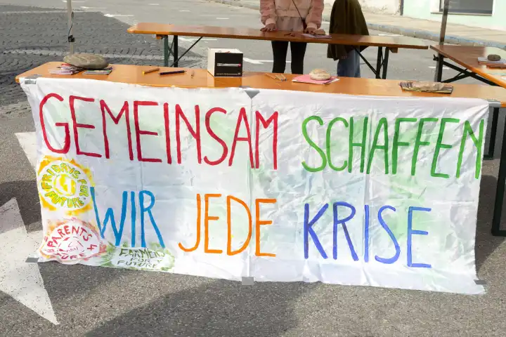 Climate protection rally in Horn Lower Austria on 18.03.2022, Together we create every crisis