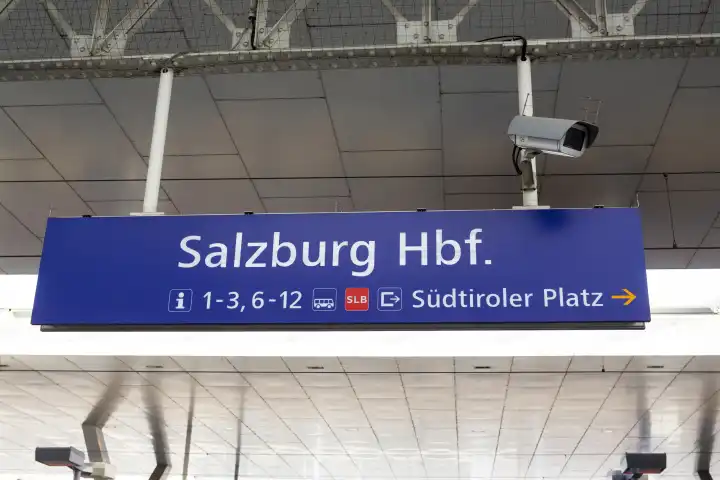 Salzburg Central Station, City of Salzburg, Austria