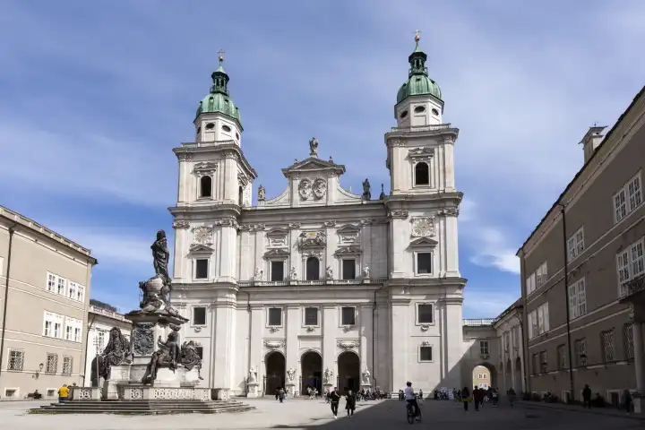 Salzburg Cathedral on Cathedral Square, Salzburg City, Austria