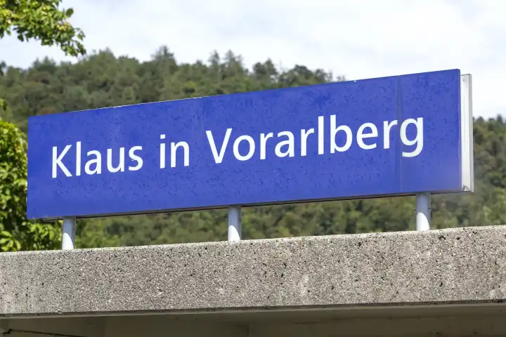 Train station, Klaus in Vorarlberg, Austria