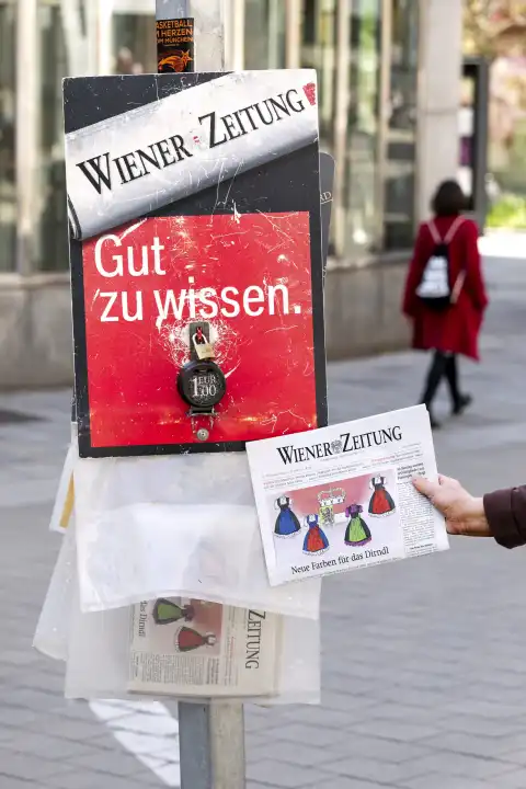 Wiener Zeitung, Zeitungsverkauf, Österreich