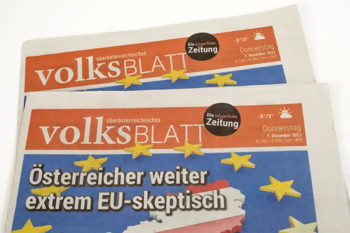Oberösterreich Volksblatt, Tageszeitung, Print edition, Austria