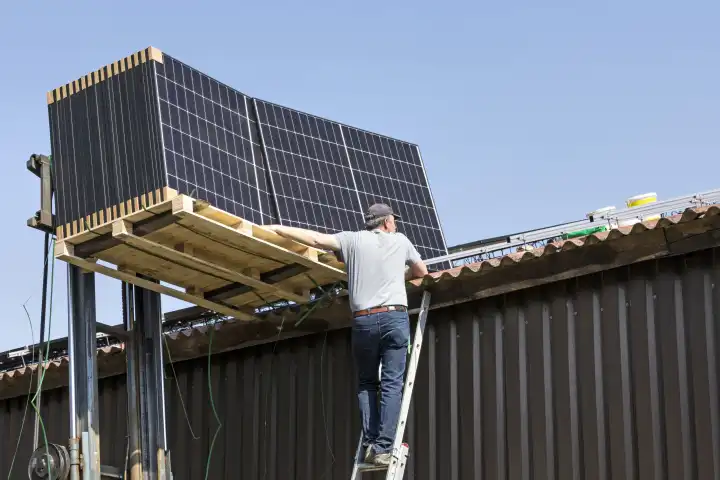 Errichtung einer Photovoltaikanlage