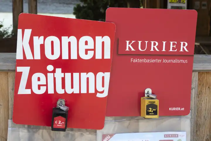 Kronen Zeitung and Kurier, Austrian daily newspapers, Sunday sales