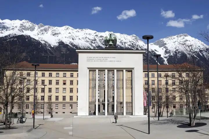 New State House and Liberation Monument Innsbruck, Tyrol, Austria
