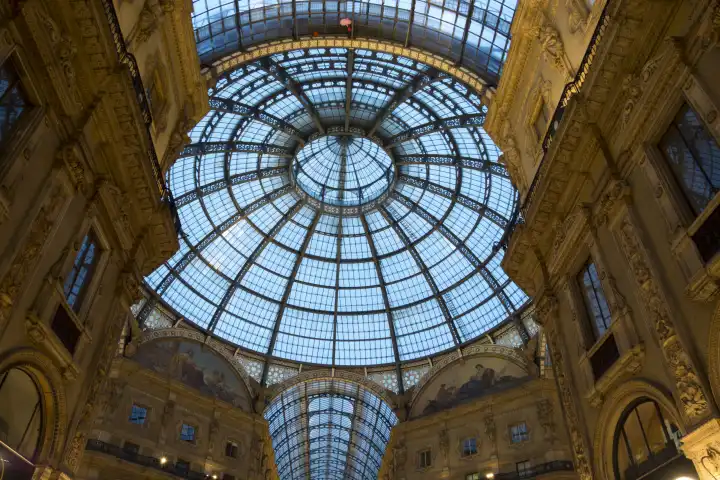 Dach der Galleria Vittorio Emanuele II , Mailand, Milano, Lombardei, Italien, Europa