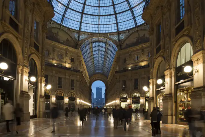 Galleria Vittorio Emanuele II , Mailand, Lombardei, Italien, Europa