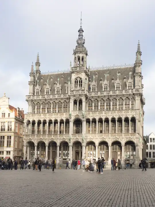 Rathaus am Grand-Place oder Grote Markt, Brüssel, Belgien, Europa