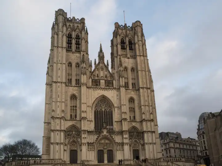 Cathedral St. Michael and St. Gudula Cathedral, Brussels, Belgium, Europe