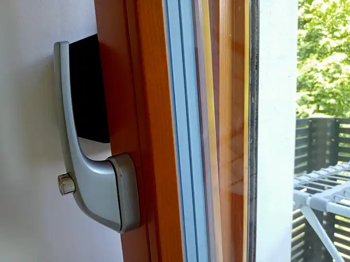 Opened and not locked with a key window