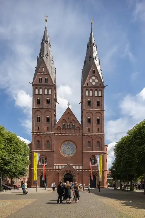 Catholic St.Marien church at pentecost