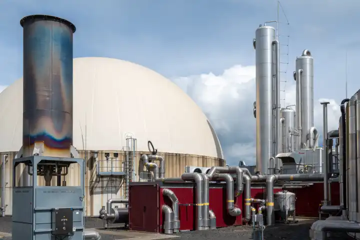 Gasfackel als Sicherheitssystem in einer Biogasanlage