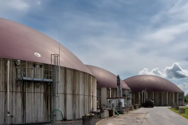 Biogasanlage in der Wetterau, Hessen