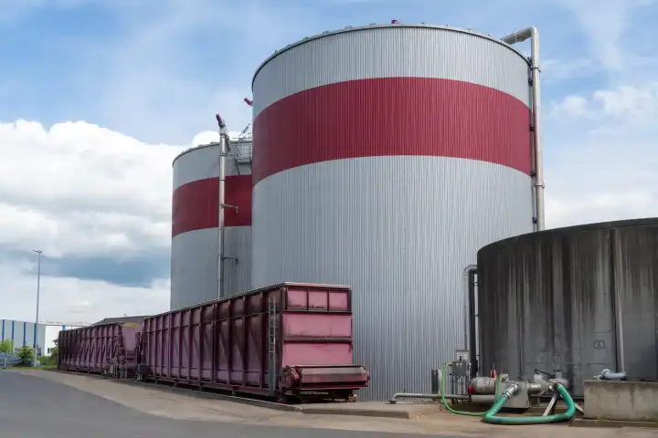 Biogasanlage in der Wetterau, Hessen