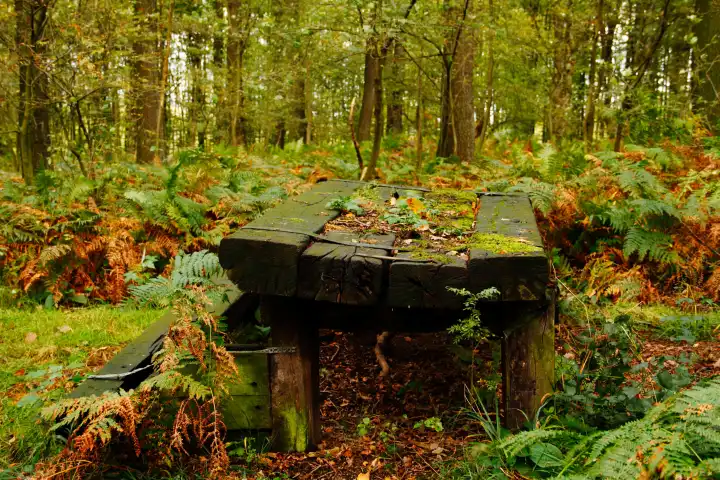 Resting place in the forest