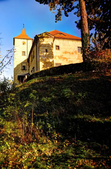 Schloß Grafenstein, Burg Grabstejn, Tschechische Republik, Böhmen, Nordböhmen