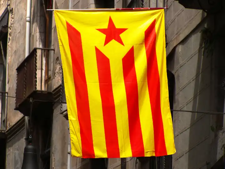 Katalonien, Katalanen, Südfrankreich, Spanien, Flagge