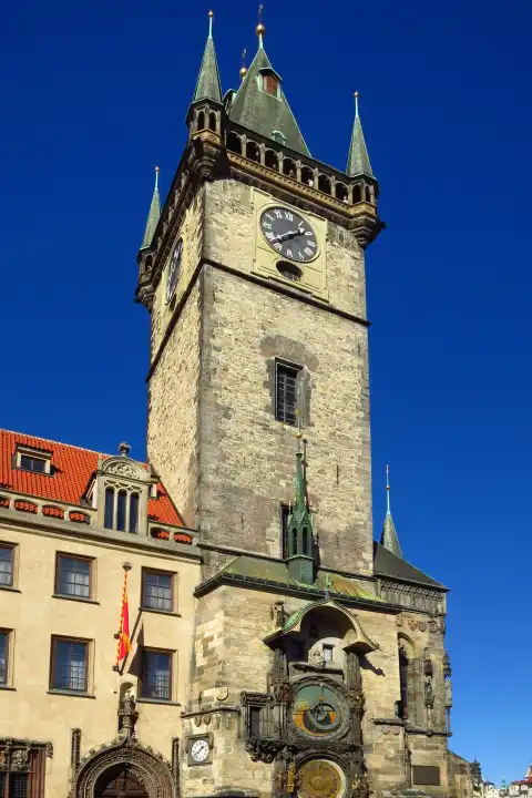 Prag, Tschechien, Altstädter Rathaus, Rathausturm