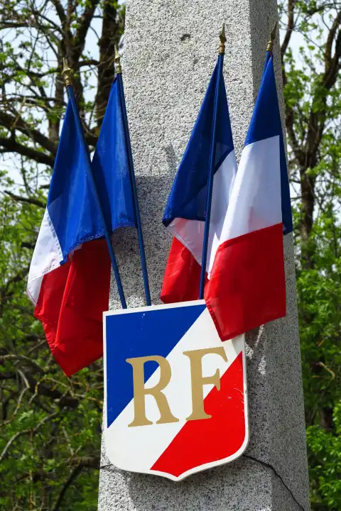 Gedenkstätte, Frankreich, Krieg, Weltkrieg, Flagge, Symbol, französisch