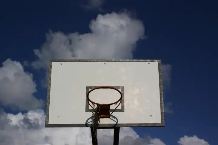 Basketball, Korb, Sport, Himmel, Wolken, Sportplatz