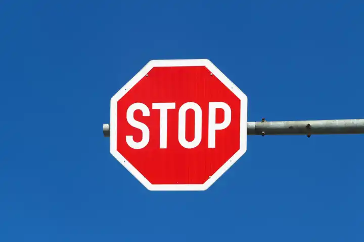 Kreuzung, Stop, Stopschild, Gefahr, anhalten, Verkehr
