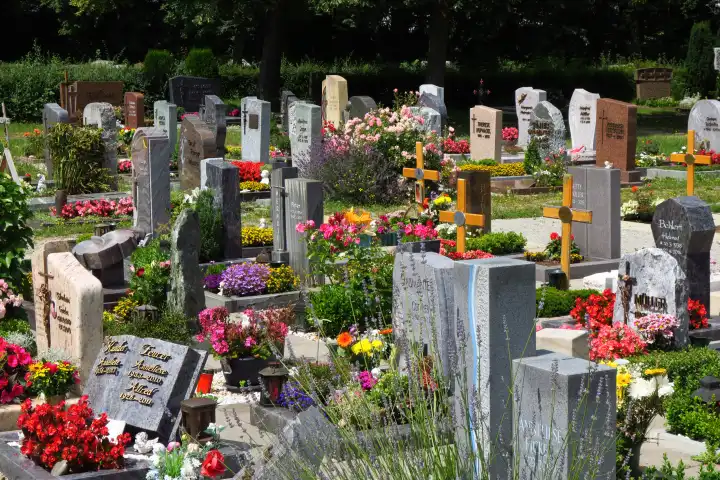Friedhof, Gräber, Urnengräber, Gottesacker, Tod