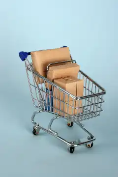 cart with parcels