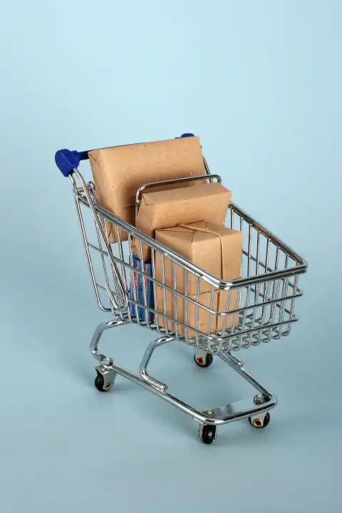 cart with parcels