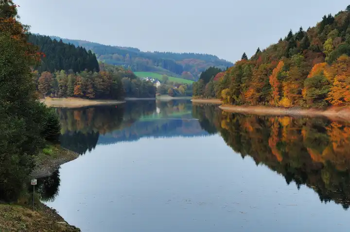 Fall at the Aggertalsperre Genkeltal
