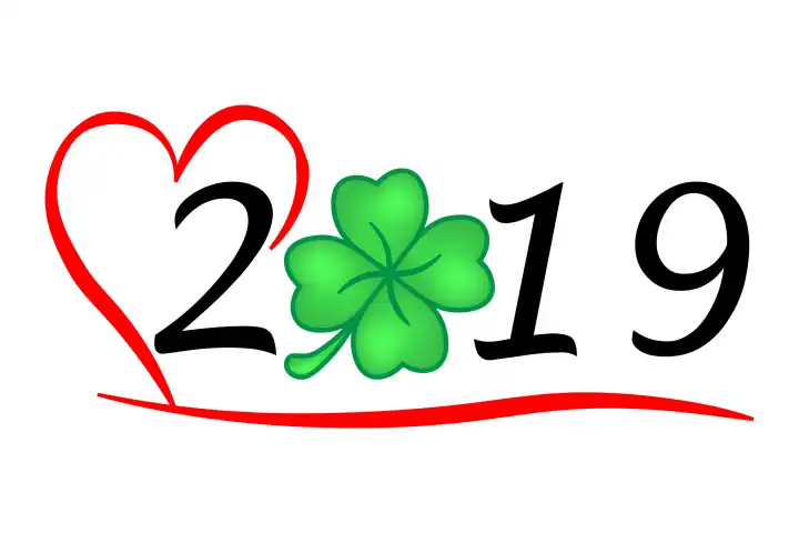 hearty year 2019 with luck