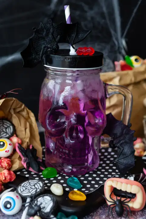 Ice cold Halloween cocktail