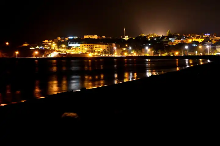 Europa Portugal Lagos bei Nacht