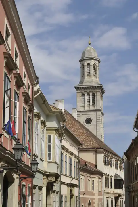 sopron with church tower hungary